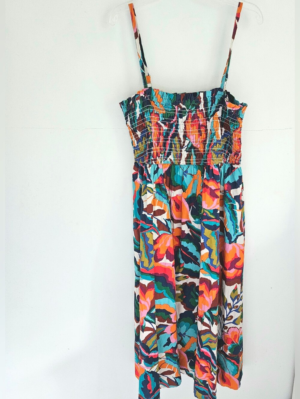 Maurices Tropical Floral Smocked Sundress